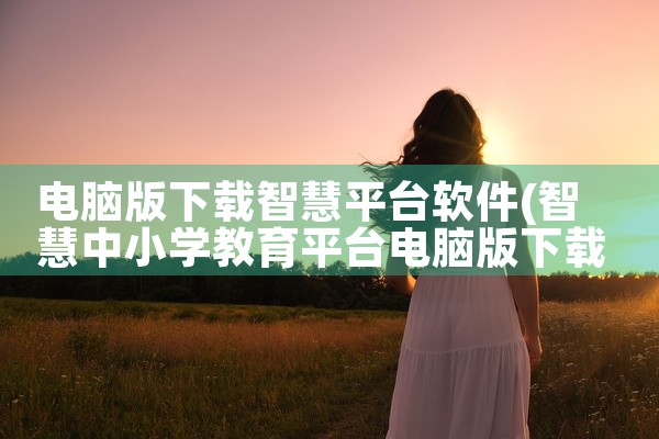 电脑版下载智慧平台软件