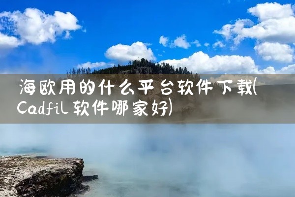 海欧用的什么平台软件下载