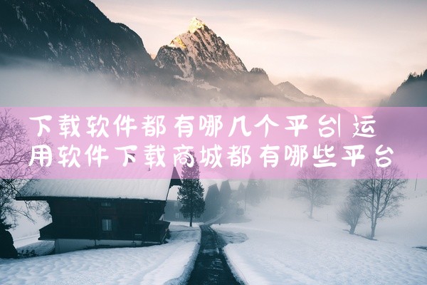下载软件都有哪几个平台