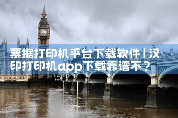 票据打印机平台下载软件